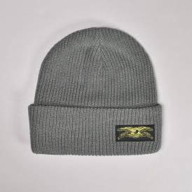Stock Eagle Label Beanie - Charcoal/Yellow