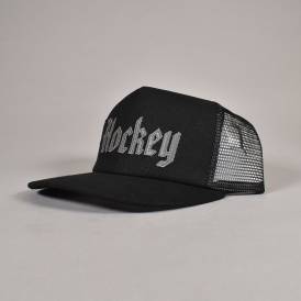 Stone Mesh Snapback Trucker Cap - Black