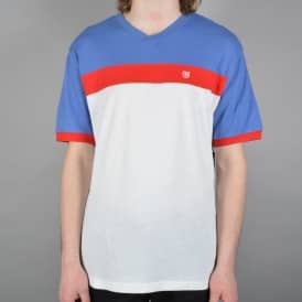 Substance Short Sleeve Knited Tee - White/Royal