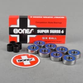 Super Swiss 6 Ball Skateboard Bearings