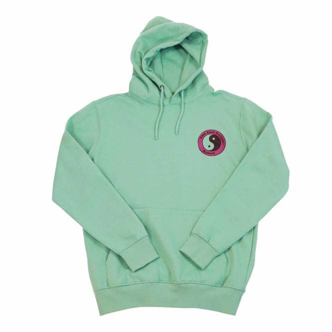 T&C Surf Designs Yin Yang Logo Pullover Hoodie - Washed Teal
