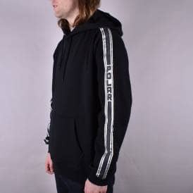 Tape Pullover Hoodie - Black