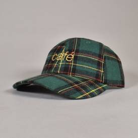 Tartan 6 Panel Strapback Cap - Green