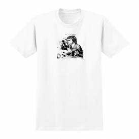 Tasty Curbs Skate T-Shirt - White/Tonal Black