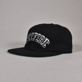 Team Bighead Flame Script Snapback Cap - Black/White