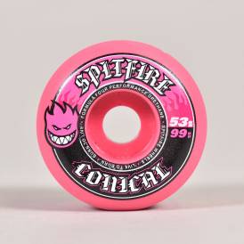Team Colours F4 99D Conical (Pink) Skateboard Wheels 53mm