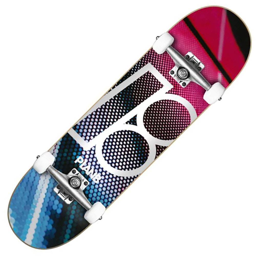 Skateboard Complet Plan B Bolt - Deck 7.75 X 31.6 Pouces, Boulons Rouges, Neuf Assemblé