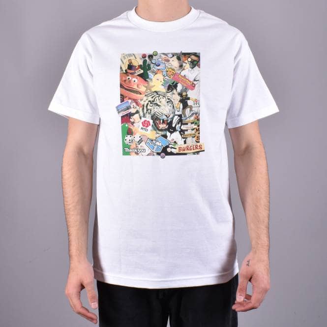 Thank You Skate Co. Scrapbook Skate T-Shirt - White 