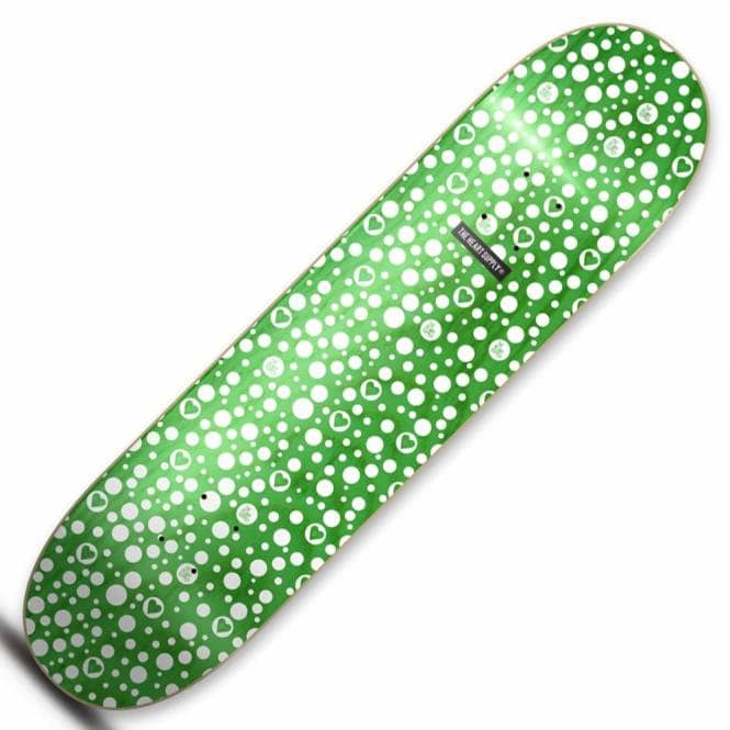 The Heart Supply Skateboards  Luxury Spots (Green/White) Skateboard Deck 8.25