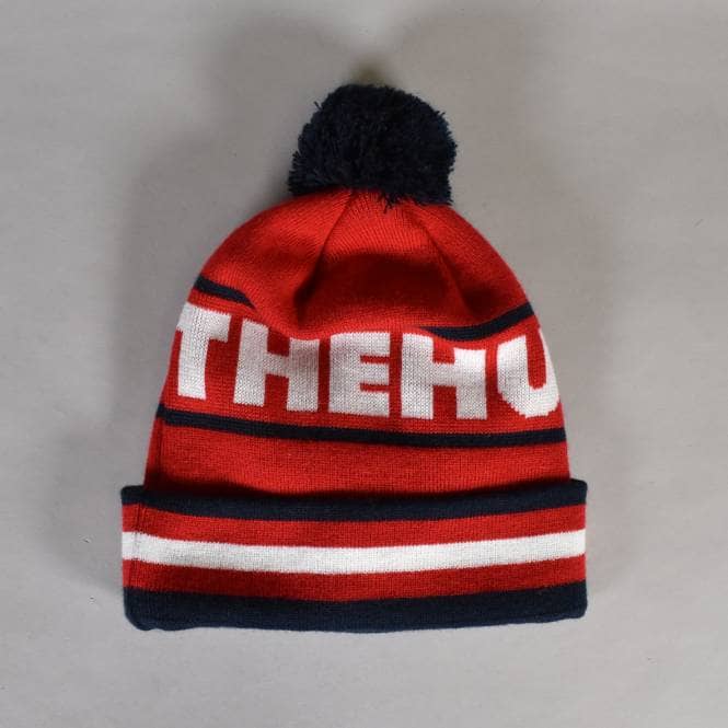 The Hundreds The Hundreds Face Off Bobble Beanie - Red