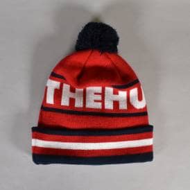 The Hundreds Face Off Bobble Beanie - Red