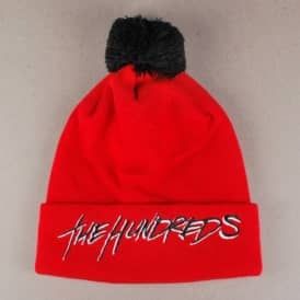 The Hundreds Blot Pom Pom Beanie - Red