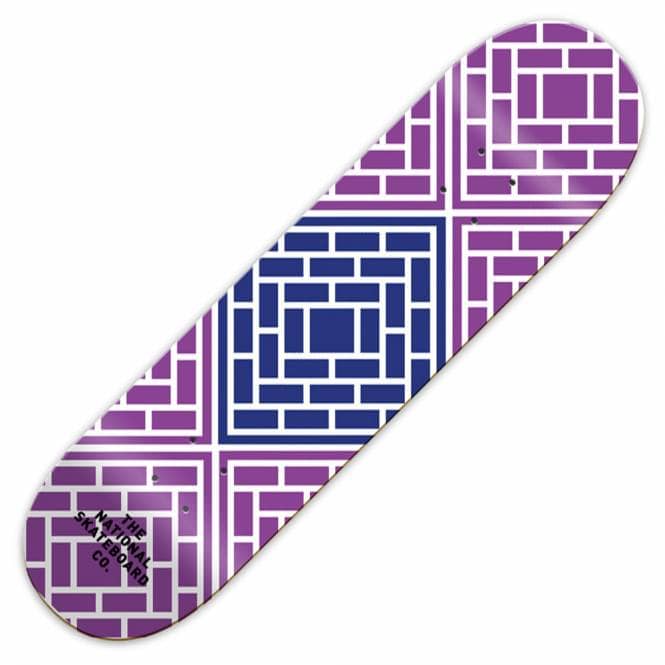 The National Skateboard Co. Classic Purple Skateboard Deck 8.0''