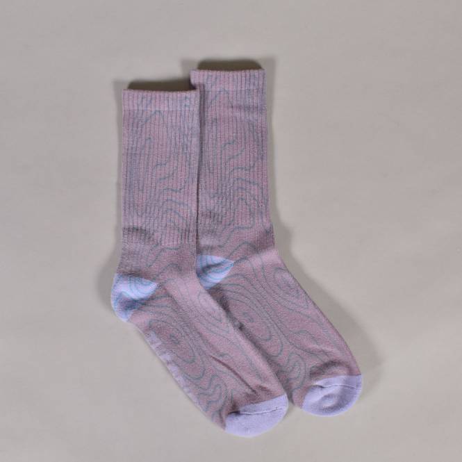 Theories of Atlantis Contour Sock - Lavender