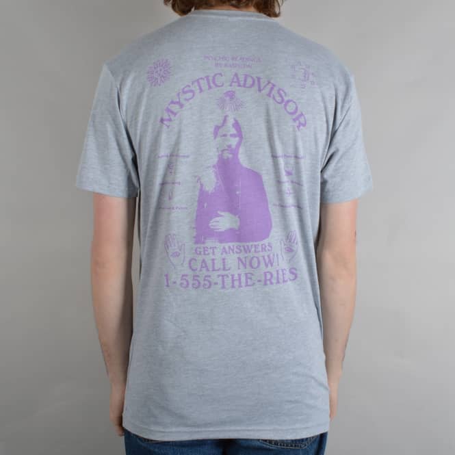 Theories of Atlantis Mystic Adviser Skate T-Shirt - Light Heather/Lavender