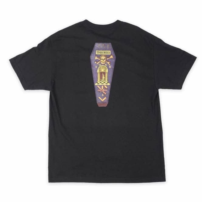 Theories of Atlantis Skate Coffin Heavy Duty Skate T-Shirt - Black