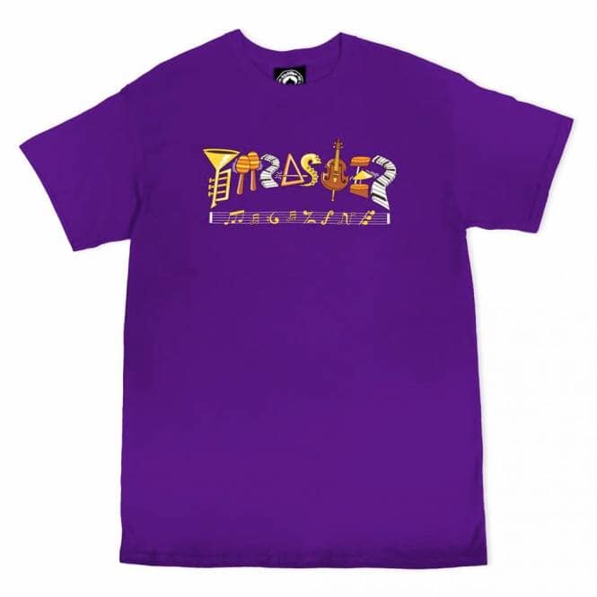Thrasher Fillmore Logo Skate T-Shirt - Purple