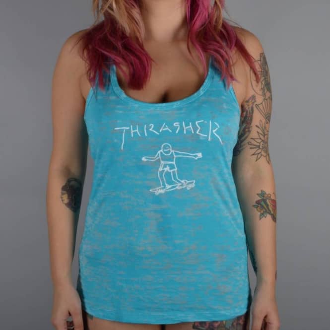 Thrasher Girls Gonz Racerback Vest - Turquoise