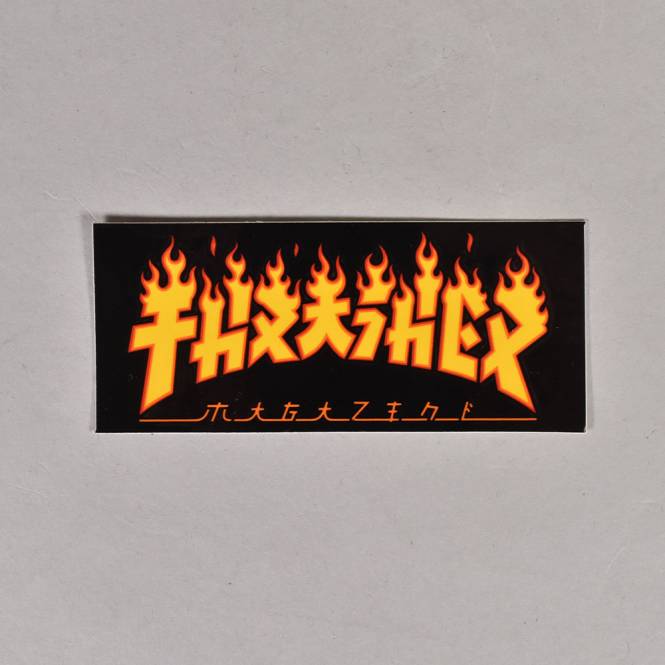 Thrasher Godzilla Flame Sticker - 3.5'' x 1.5''