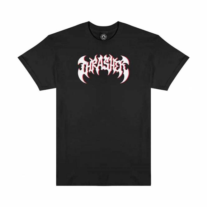 Thrasher Heavy Metal Skate T-Shirt - Black