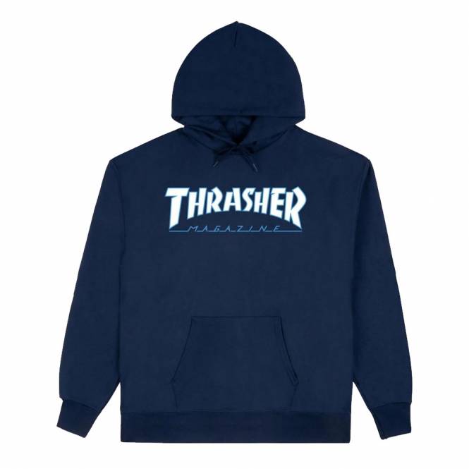 Thrasher Outlined Hood - Light Blue/White/Navy