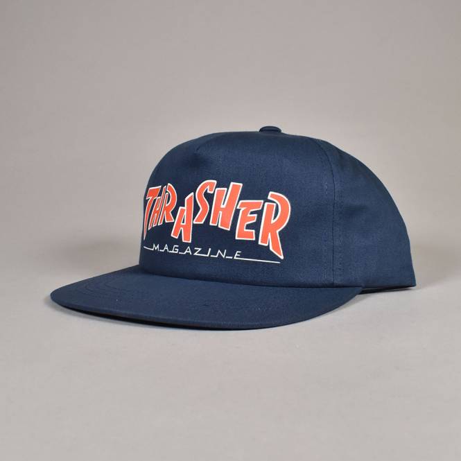 Thrasher Parra Mag Snapback Cap - Navy  