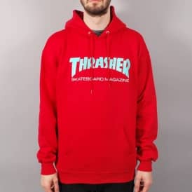 Thrasher Skate Mag Hoodie - Red/Teal