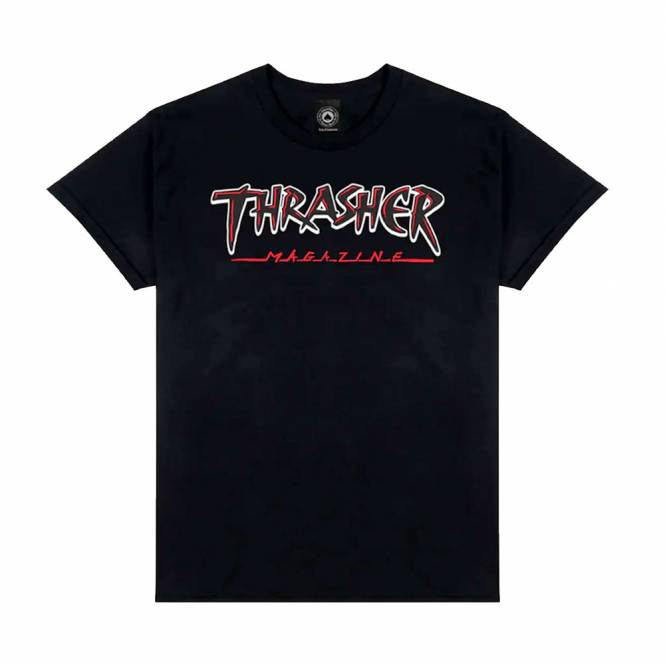 Thrasher Slash Skate T-Shirt - Black