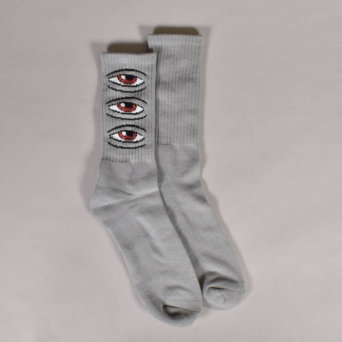 Toy Machine Skateboards Eye Stack Socks - Grey