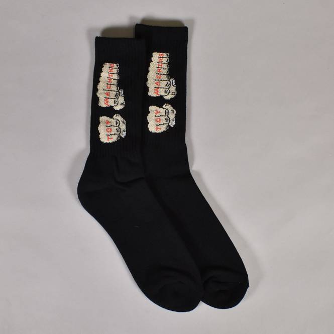 Toy Machine Skateboards Fists Socks - Black