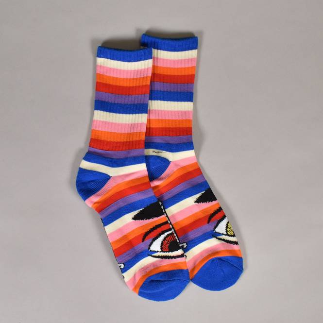 Toy Machine Skateboards Sect Eye Rainbow Sock - Blue
