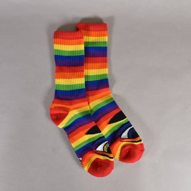 Toy Machine Skateboards Sect Eye Socks - Rainbow