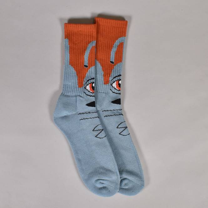 Toy Machine Skateboards Sect Hug Sock - Grey/Rust