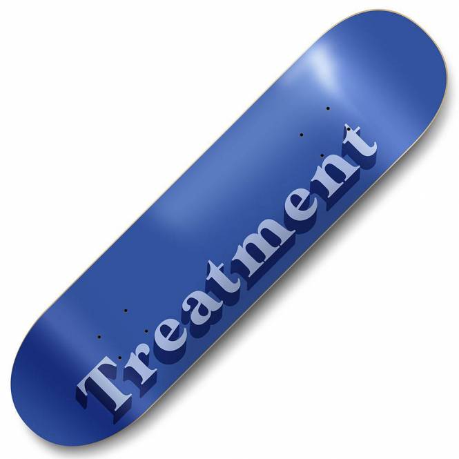 Treatment Skateboards Blues Mini Skateboard Deck - 7.38