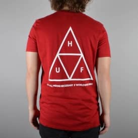 Triple Triangle T-Shirt - Wine Heather