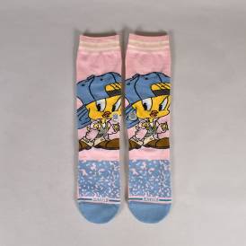 Tweety Crew Socks - Pink