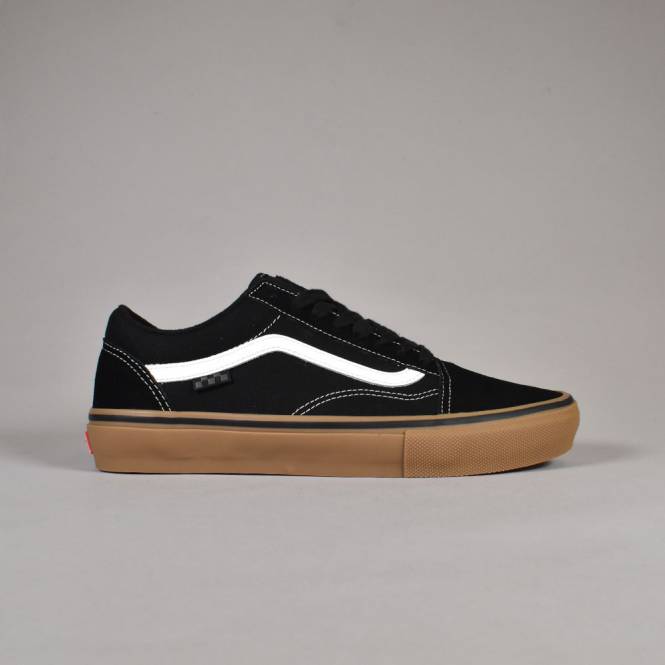 Vans Skate Old Skool Skate Shoe - Black/Gum/White