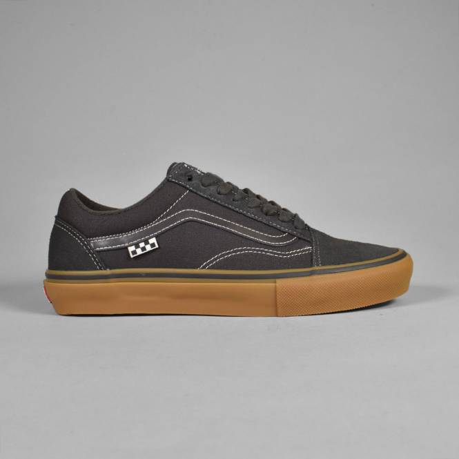 Vans Skate Old Skool Skate Shoes - Faded Black/Gum