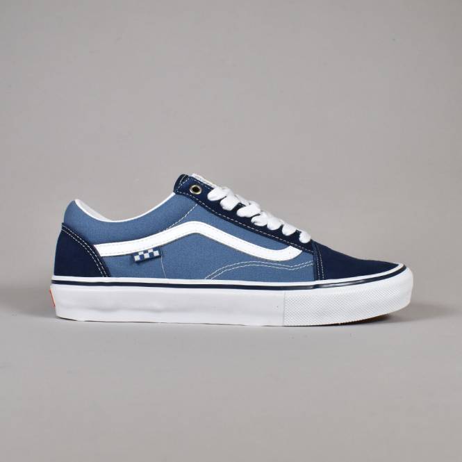 Vans Skate Old Skool Skate Shoes - Navy/White