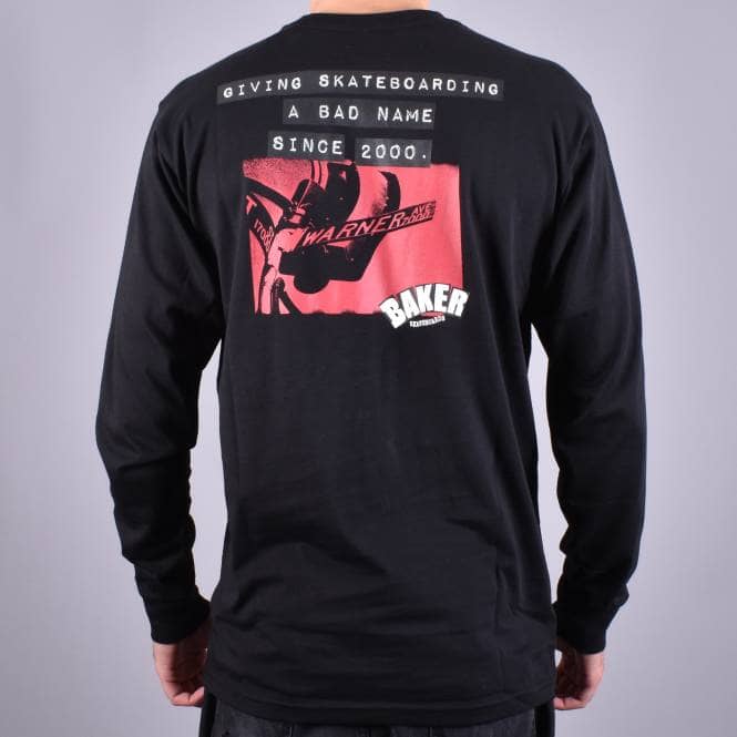Vans X Baker Long Sleeve Skate T-Shirt - Black 