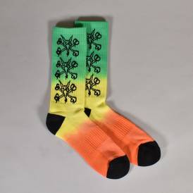 Vato Rats Socks - Rasta Fade