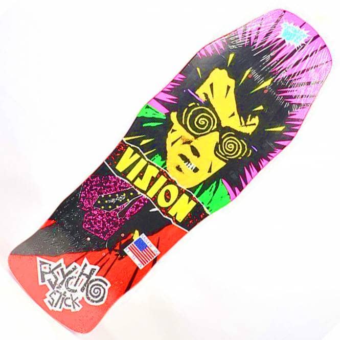 Vision Skateboards Psycho Stick (Red) Skateboard Deck 10''