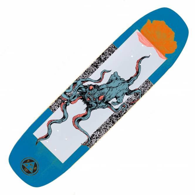 Welcome Skateboards Bactocat on Wormtail (Blue) Skateboard Deck 8.4''
