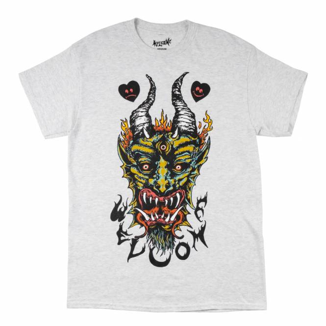 Welcome Skateboards Light and Easy Skate T-Shirt - Ash Heather