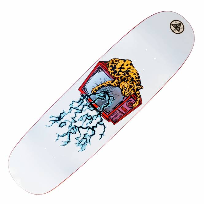 Welcome Skateboards Nora Vasconcellos Static on Sphynx (White) Skateboard Deck 8.8