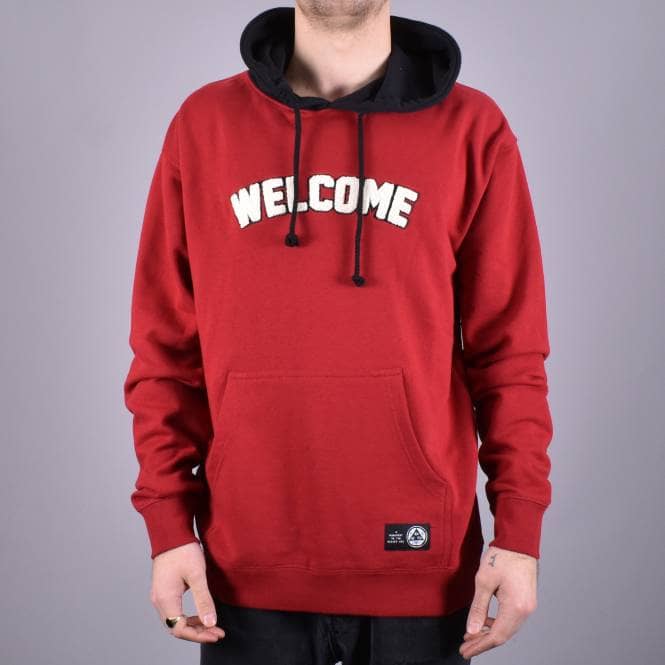 Welcome Skateboards Veil 2 French Terry Hood - Red/Black