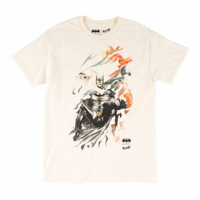 Welcome Skateboards x Batman 'Heart of Hush' Skate T-Shirt - Bone