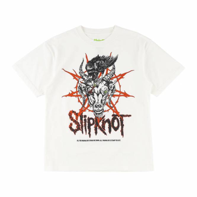 Welcome Skateboards x Slipknot Spit it Out Skate T-Shirt - White