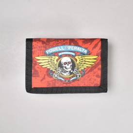 Winged Rpper Trifold Wallet - Red 
