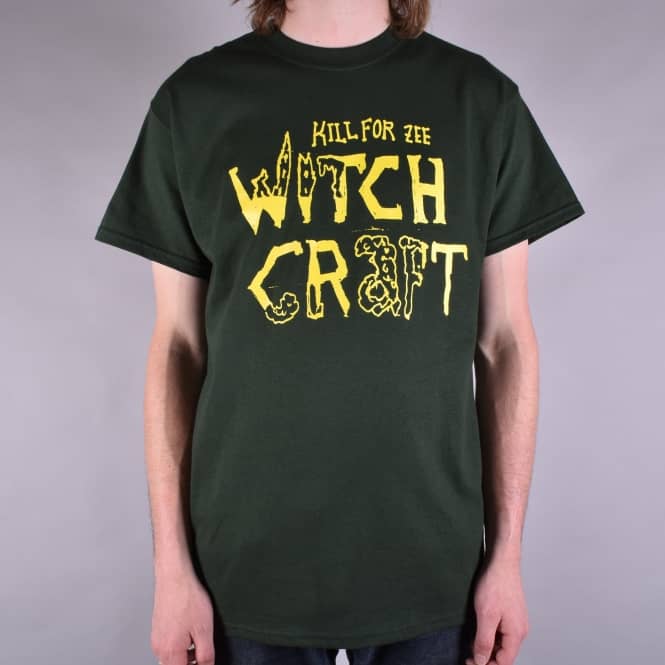 Witchcraft Hardware Kill For Skate T-Shirt - Forest Green